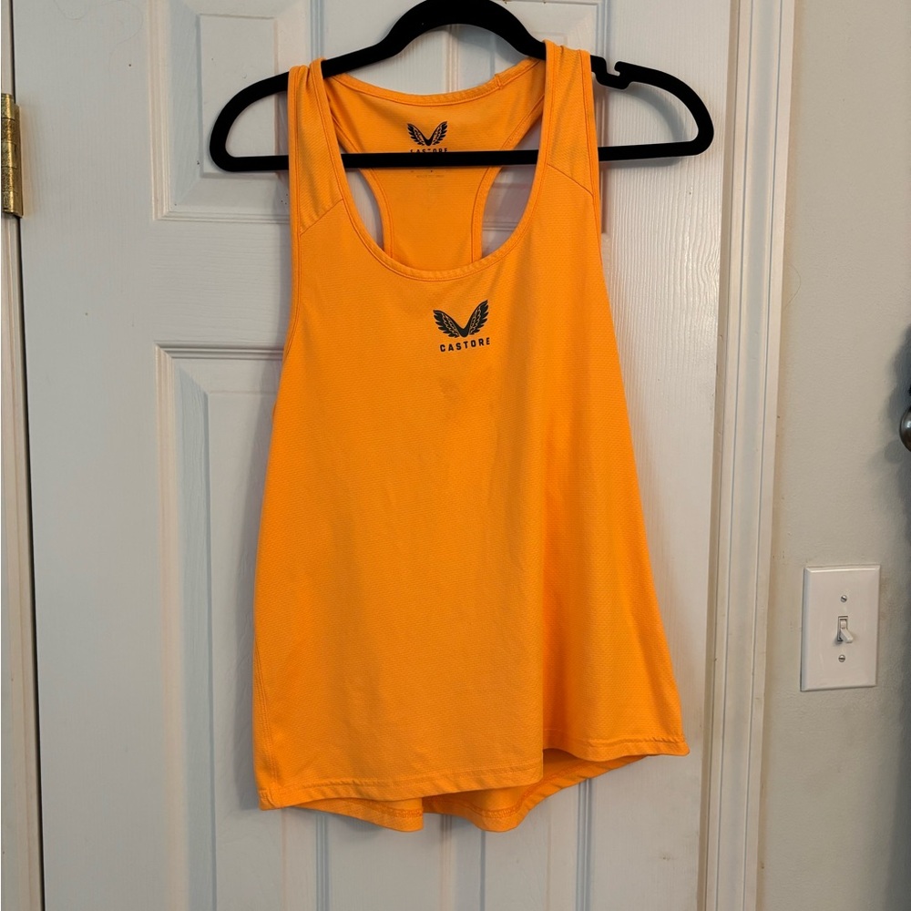 Castore/McClaren Rare collab Orange and black active tank top Size M